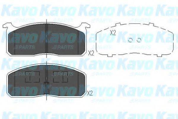 KAVO PARTS KBP9029 Комплект гальмівних колодок, дискове гальмо