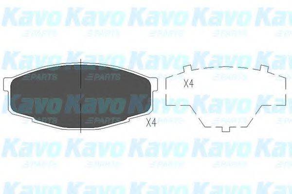 KAVO PARTS KBP9032 Комплект гальмівних колодок, дискове гальмо