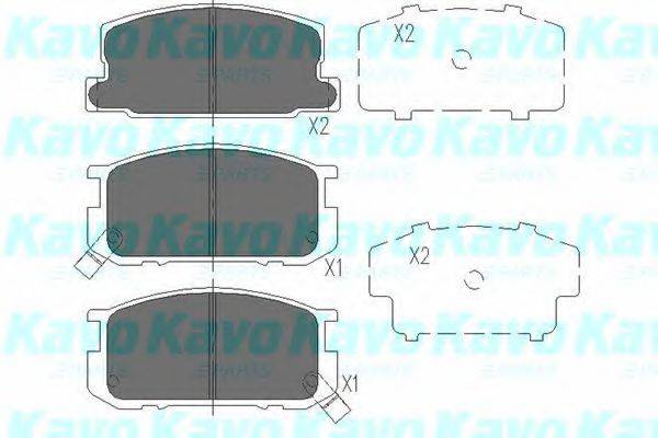 KAVO PARTS KBP9035 Комплект гальмівних колодок, дискове гальмо