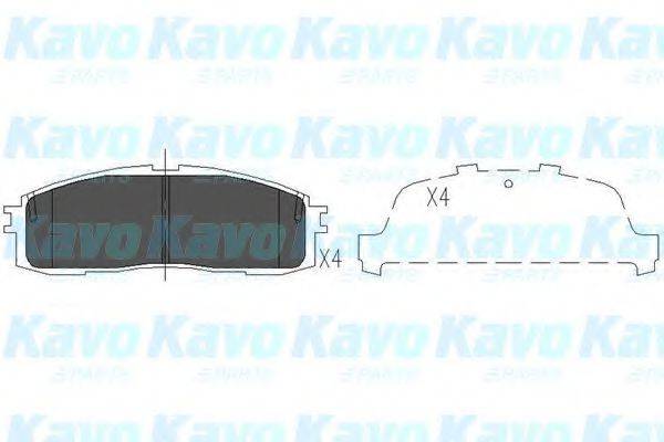 KAVO PARTS KBP9056 Комплект гальмівних колодок, дискове гальмо