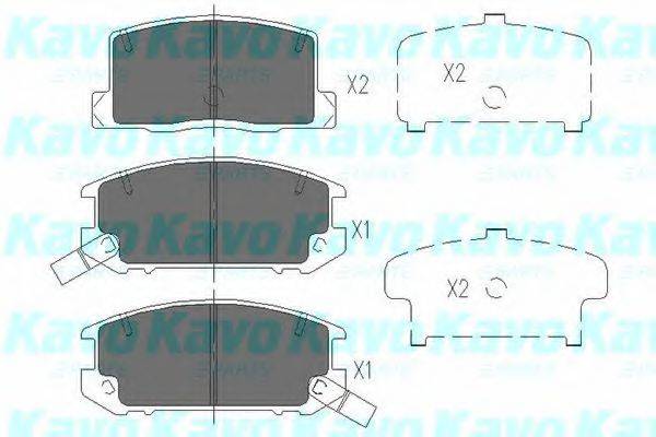 KAVO PARTS KBP9082 Комплект гальмівних колодок, дискове гальмо