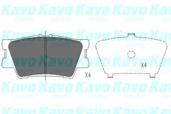 KAVO PARTS KBP9086 Комплект гальмівних колодок, дискове гальмо