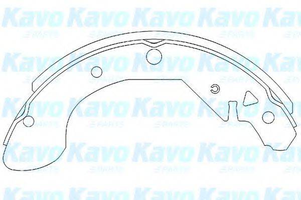 KAVO PARTS KBS1402 Комплект гальмівних колодок