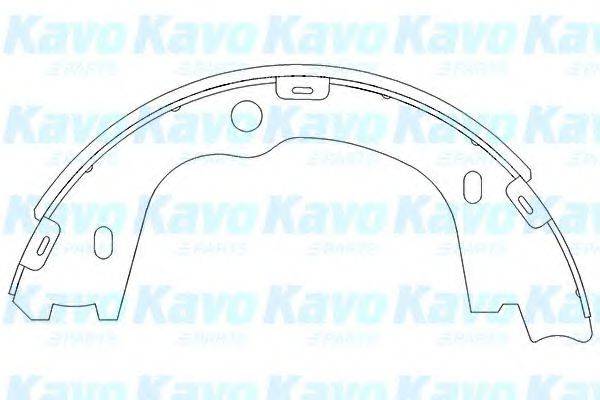 KAVO PARTS KBS3406 Комплект гальмівних колодок