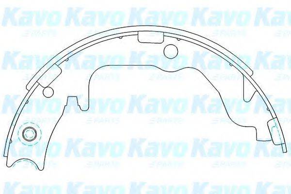 KAVO PARTS KBS6403 Комплект гальмівних колодок