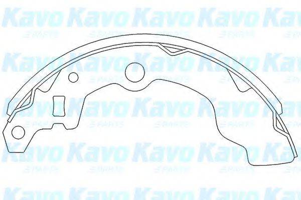 KAVO PARTS KBS8401 Комплект гальмівних колодок