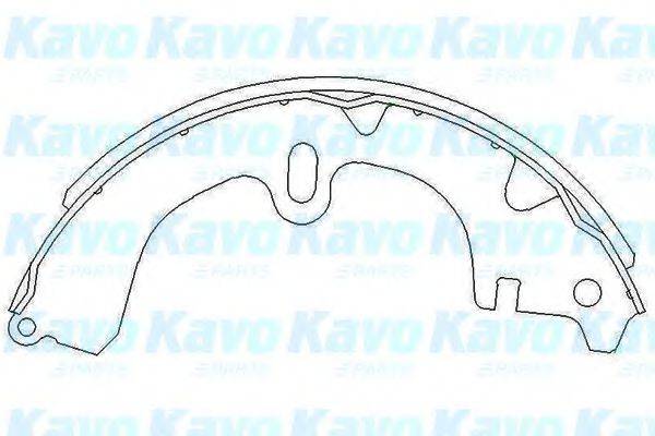 KAVO PARTS KBS9914 Комплект гальмівних колодок