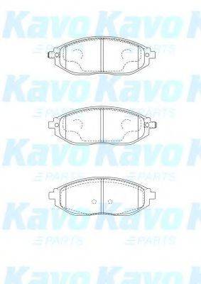KAVO PARTS BP1016 Комплект гальмівних колодок, дискове гальмо