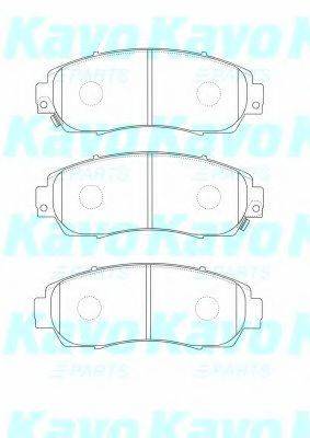 KAVO PARTS BP2059 Комплект гальмівних колодок, дискове гальмо