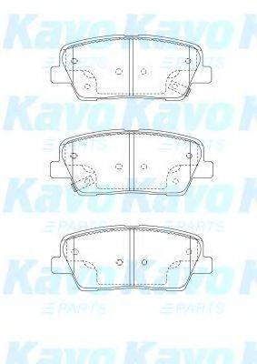 KAVO PARTS BP3039 Комплект гальмівних колодок, дискове гальмо