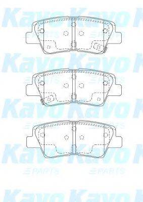 KAVO PARTS BP3048 Комплект гальмівних колодок, дискове гальмо