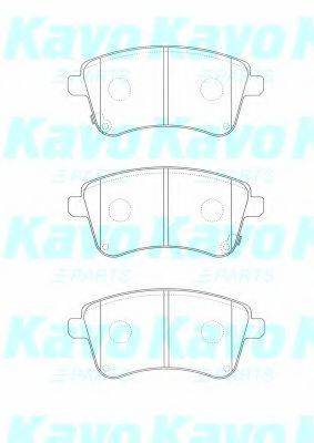 KAVO PARTS BP4025 Комплект гальмівних колодок, дискове гальмо