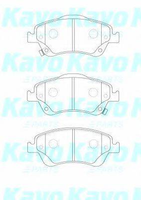 KAVO PARTS BP9127 Комплект гальмівних колодок, дискове гальмо