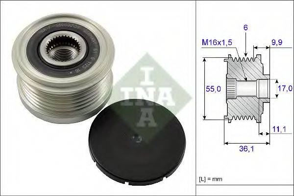 INA 535010310 Механізм вільного ходу генератора