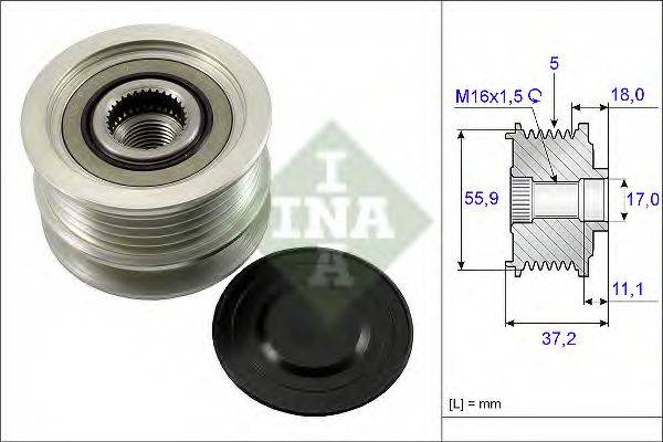 INA 535011310 Механізм вільного ходу генератора