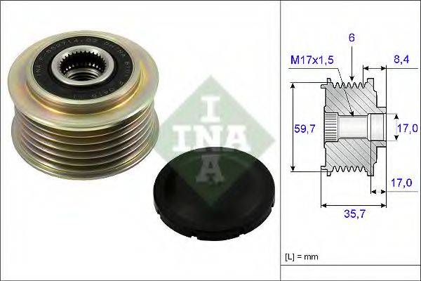 INA 535022510 Механізм вільного ходу генератора