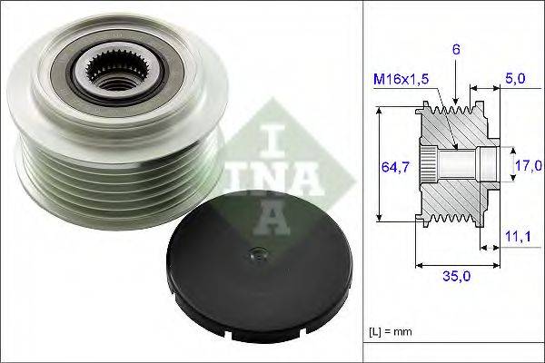 INA 535025010 Механізм вільного ходу генератора