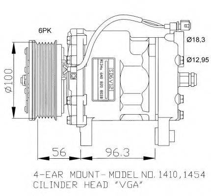 NRF 32065G Компресор, кондиціонер