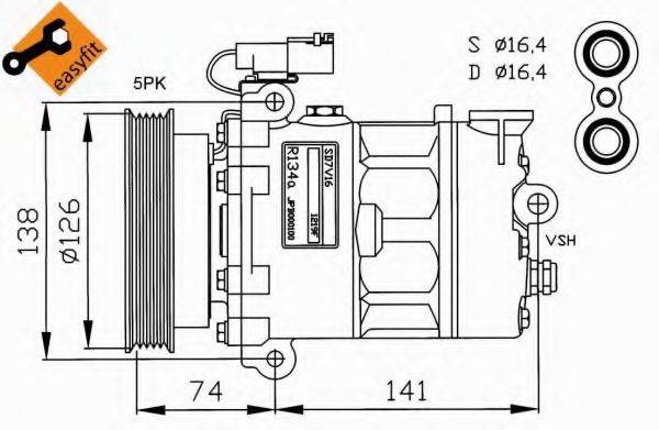 NRF 32188 Компресор, кондиціонер