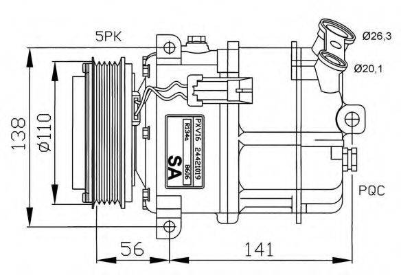 NRF 32190G Компресор, кондиціонер