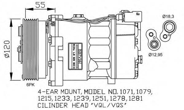 NRF 32206G Компресор, кондиціонер