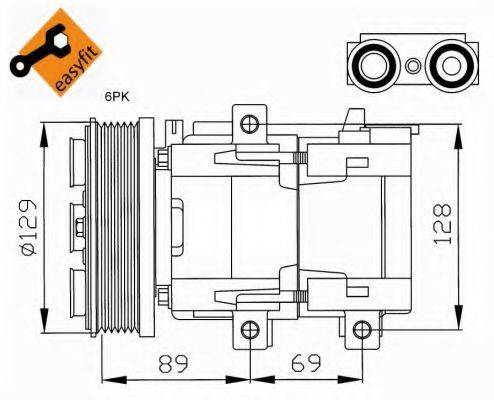 NRF 32212G Компресор, кондиціонер