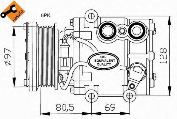 NRF 32401 Компресор, кондиціонер