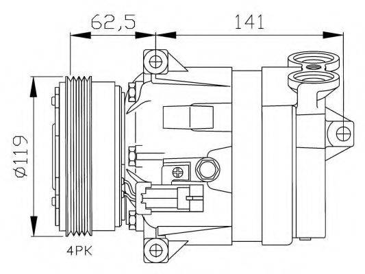 NRF 32421G Компресор, кондиціонер