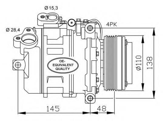 NRF 32465 Компресор, кондиціонер