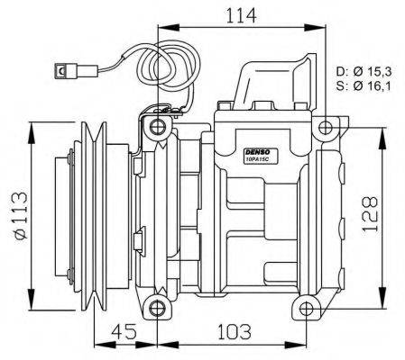 NRF 32566G Компресор, кондиціонер