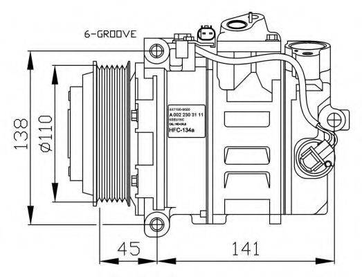 NRF 32674G Компресор, кондиціонер