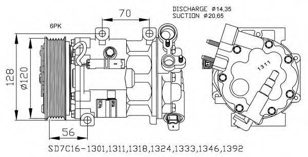 NRF 32682G Компресор, кондиціонер