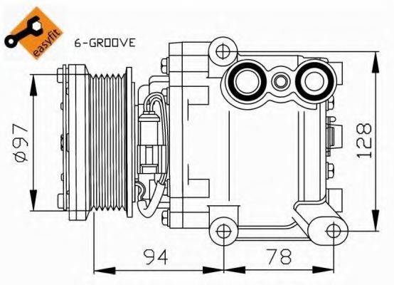 NRF 32724G Компресор, кондиціонер