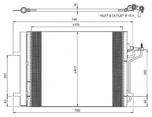 NRF 350052 Конденсатор, кондиціонер