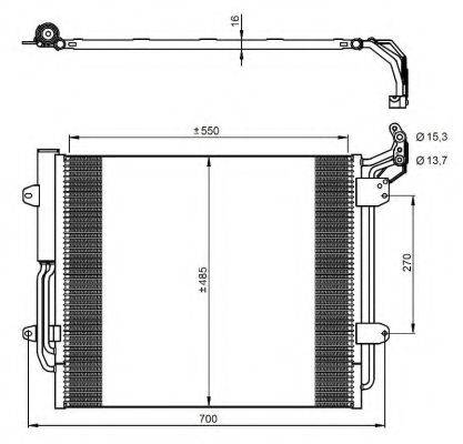 NRF 350054 Конденсатор, кондиціонер