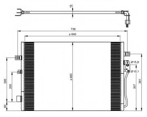 NRF 350087 Конденсатор, кондиціонер