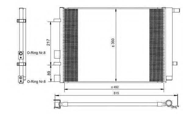 NRF 350095 Конденсатор, кондиціонер