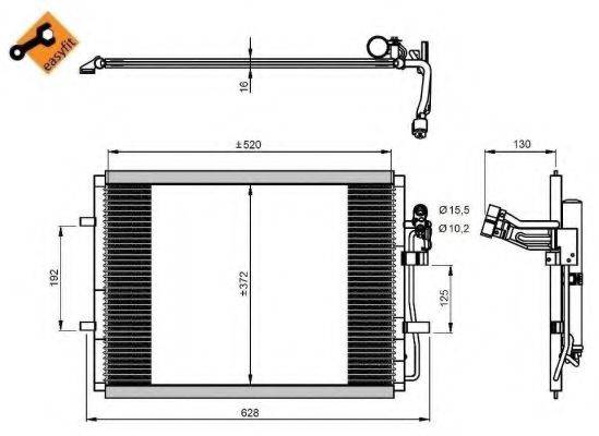 NRF 350207 Конденсатор, кондиціонер