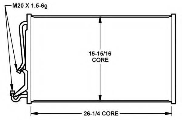 NRF 35155 Конденсатор, кондиціонер