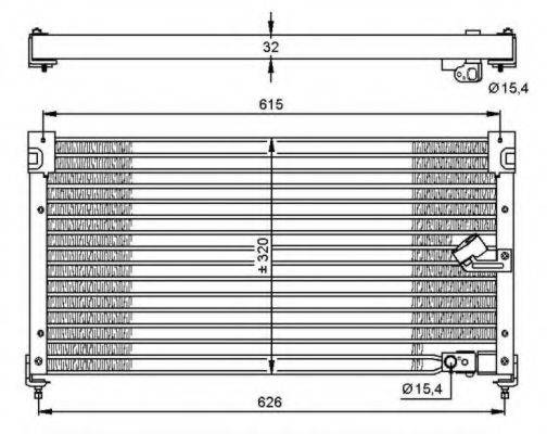 NRF 35348 Конденсатор, кондиціонер