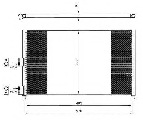 NRF 35502 Конденсатор, кондиціонер