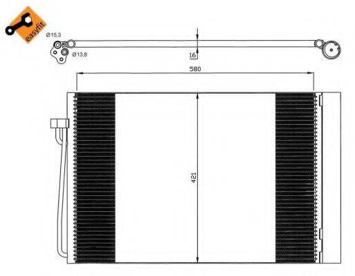 NRF 35537 Конденсатор, кондиціонер