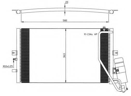 NRF 35558 Конденсатор, кондиціонер