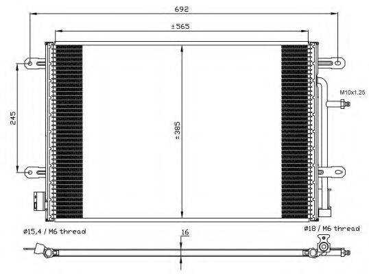 NRF 35560 Конденсатор, кондиціонер