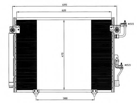 NRF 35619 Конденсатор, кондиціонер