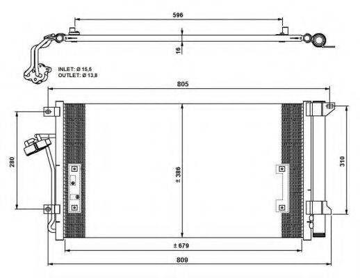 NRF 35639 Конденсатор, кондиціонер