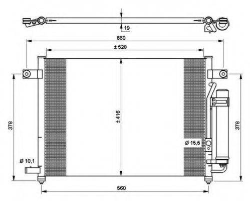 NRF 35767 Конденсатор, кондиціонер