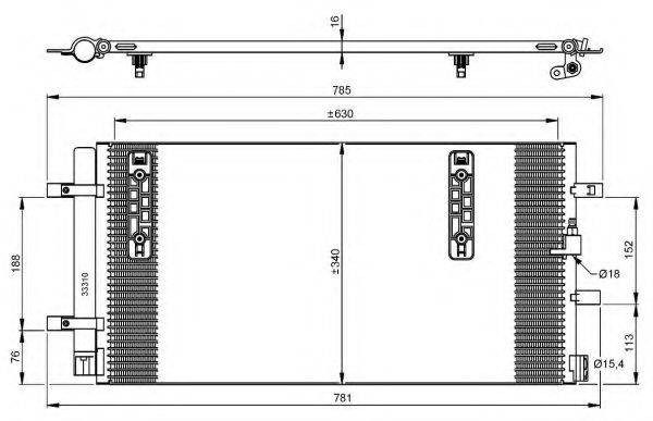 NRF 35916 Конденсатор, кондиціонер