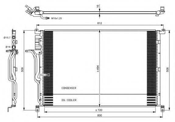 NRF 35923 Конденсатор, кондиціонер