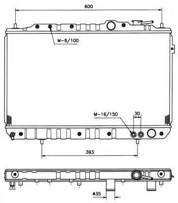 NRF 504134 Радіатор, охолодження двигуна